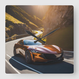 WANDHUREN FYRKANTIG KLOCKA