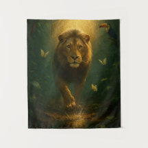 Wandkleed Leeuw – Spirituele Energie en Innerlijke