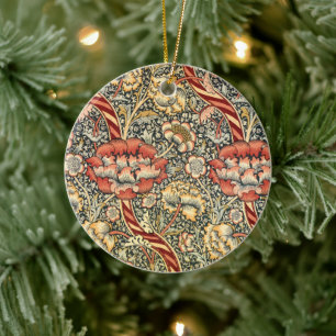 Wandle by William Morris, Vintage Textile Fine Art Julgransprydnad Keramik