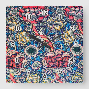 Wandle, William Morris Fyrkantig Klocka