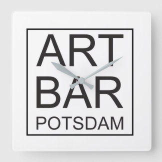 Wanduhr ARTBar by ART & Commerz Potsdam Fyrkantig Klocka