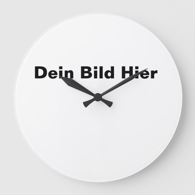 Wanduhr mit deinem Bild selbst gestalten Stor Klocka (Framsida)