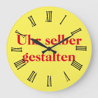 Wanduhr selber gestalten stor klocka