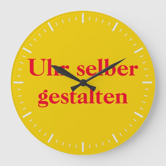 Wanduhr selber gestalten stor klocka (Framsida)