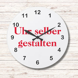Wanduhr selber gestalten stor klocka