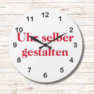 Wanduhr selber gestalten stor klocka