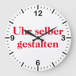 Wanduhr selber gestalten stor klocka