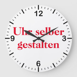 Wanduhr selber gestalten stor klocka