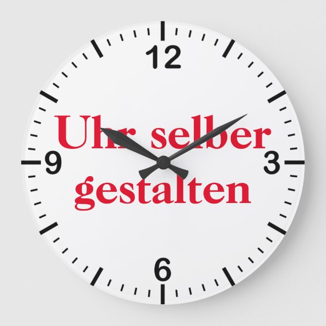 Wanduhr selber gestalten stor klocka (Framsida)