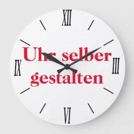 Wanduhr selber gestalten stor klocka