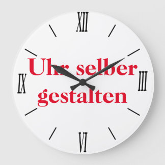 Wanduhr selber gestalten stor klocka