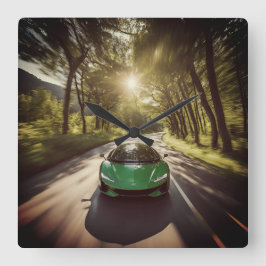 WANDUHREN FYRKANTIG KLOCKA