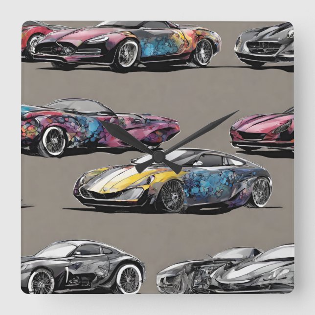 WANDUHREN FYRKANTIG KLOCKA (Framsida)