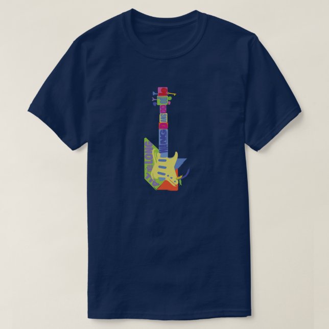 Wang Dang klottergitarr T Shirt (Design framsida)