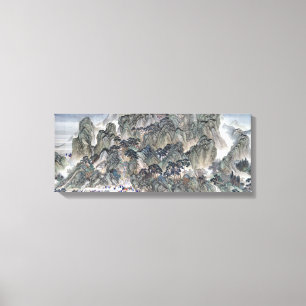 Wang Hui Ji'nan till Mount Tai Canvastryck