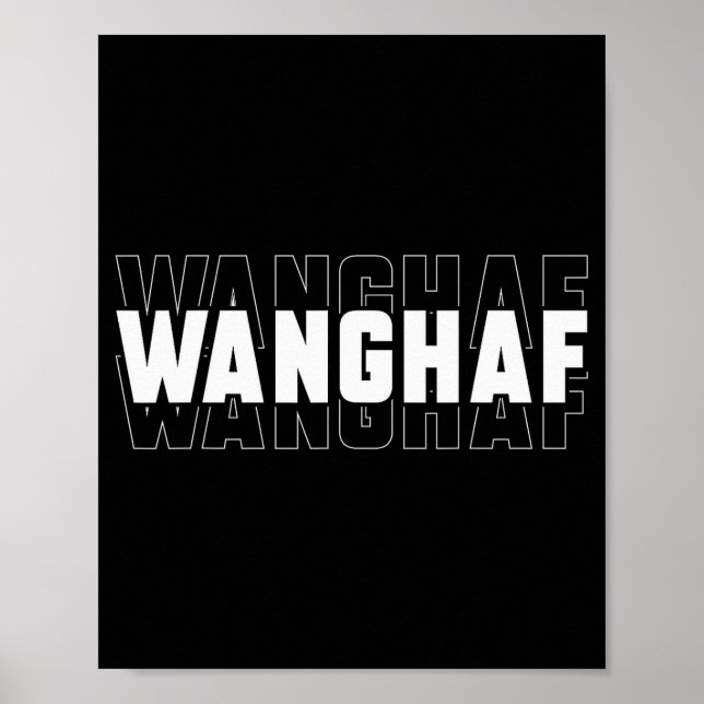Wanghaf Meme Rolig Sarcasm Citat Plagg  Poster (Framsidan)