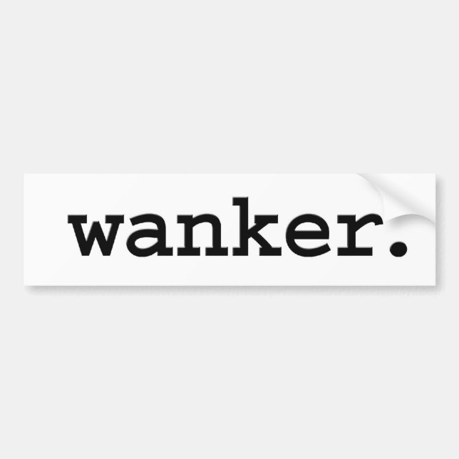 wanker. bildekal (Framsidan)