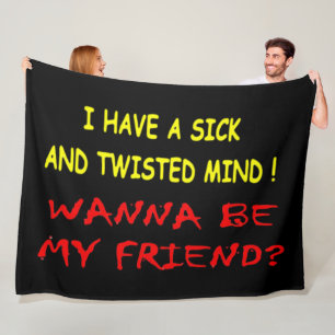 WANNA BE MY FRIEND FLEECEFILT