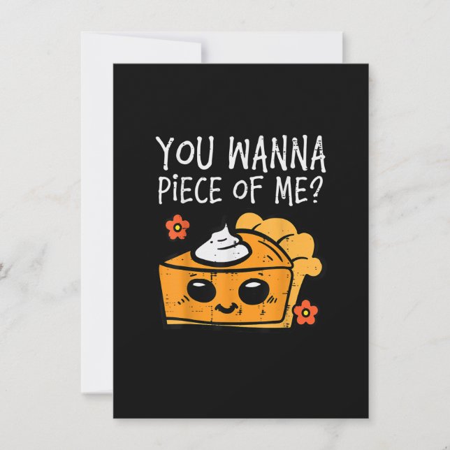 Wanna Biet, Pumpkin Paj Thanksgiving Manar Wom Inbjudningar (Framsida)