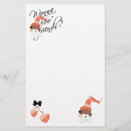 Wanna Boo Friends Brevpapper