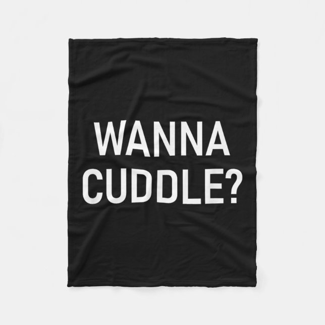 Wanna Cuddle, Lusnyj, skämt, Sarkastic Fleecefilt (Framsidan)