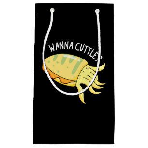 Wanna Cuttle Funny Cuttlefish Pun Mörk BG