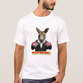 Wanna Fight Mate Kangaroo Boxing Tshirt T Shirt