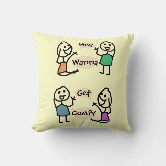 Wanna Finare Schmancy Pillow by RoseWrites Kudde (Framsida)