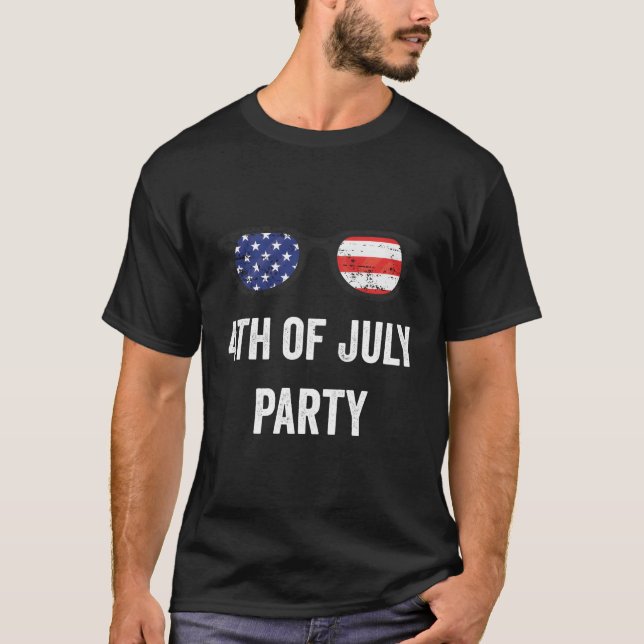 Wanna Py 4:e juli Fireworks Patriotic American T Shirt (Framsida)