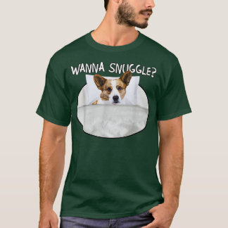 Wanna Snuggle Cardigan Welsh Corgi T Shirt