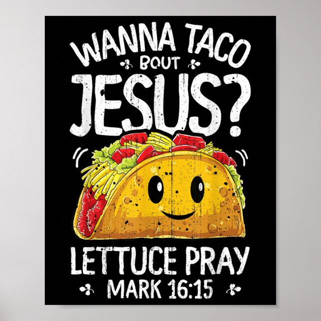 Wanna Taco Bout Jesus Cinco De Mayo Women Manar Ch Poster (Framsidan)