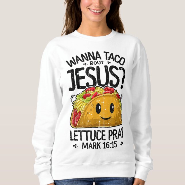 Wanna Taco Bout Jesus Cinco de Mayo Women Manar Ch T Shirt (Framsida)