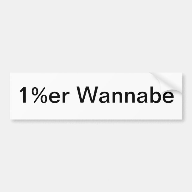 Wannabe 1%er bildekal (Framsidan)