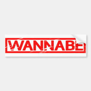 Wannabe Frimärke Bildekal
