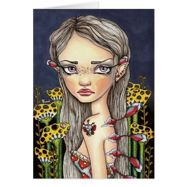 Wannabefjäril Hälsningskort (Framsidan)