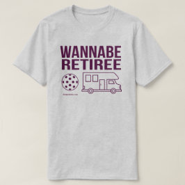 "Wannabepensionär" Pickleball skjorta Tee Shirt