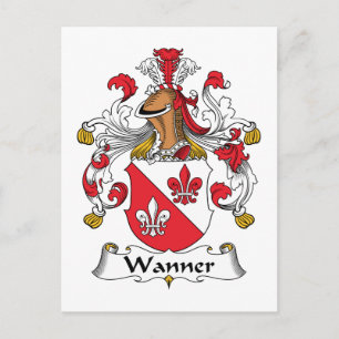 Wanner Family Crest Vykort