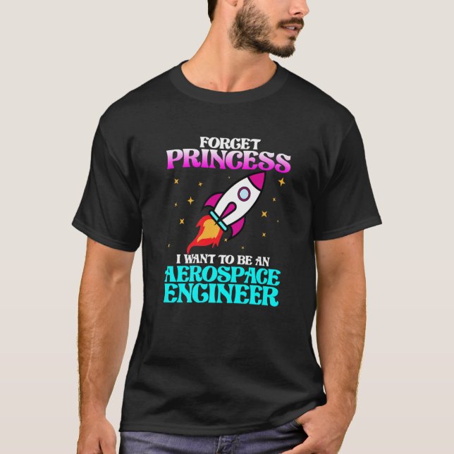 Want To Be Aerospace Engineer Rocket Engineering G T Shirt (Framsida)