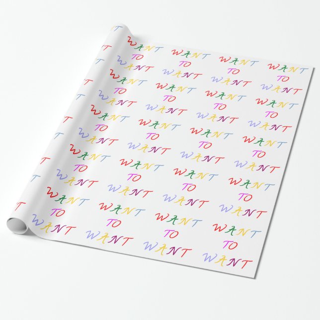 want to want multicolore presentpapper (Utrullad)