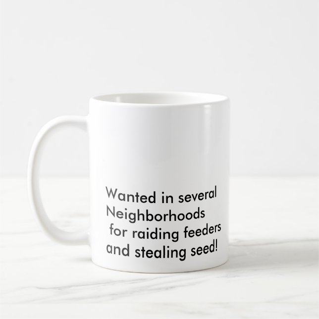 "Wanted"-ekorre Kaffemugg (Vänster)