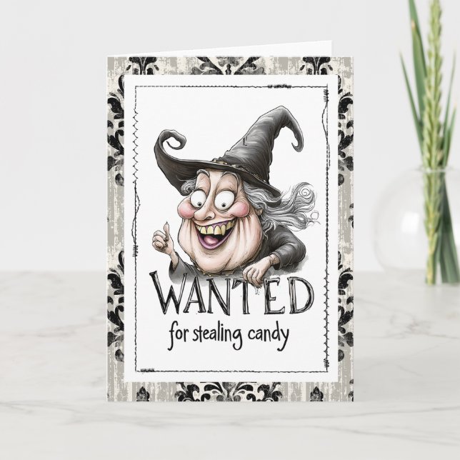 Wanted for Stealing Candy Witch Kort (Framsida)