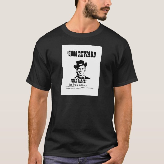 Wanted Jesse James T-shirt (Framsida)