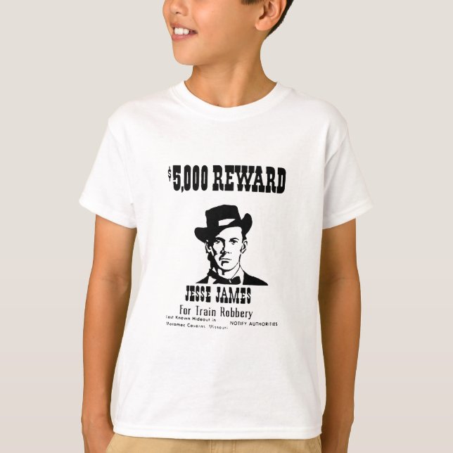 Wanted Jesse James Tee (Framsida)