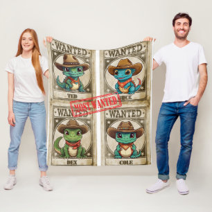 Wanted Kawaii Iguana Fleecefilt