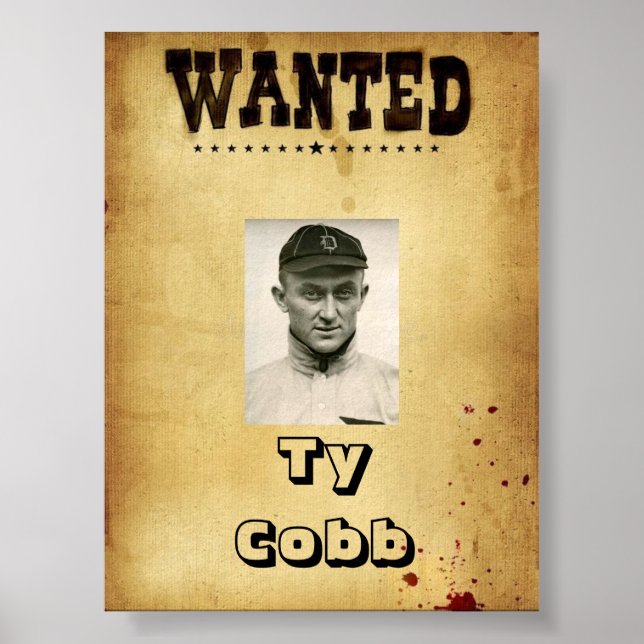 WANTED Ty Coob Print, Value Poster Paper (Matte) (Framsidan)