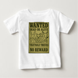 Wanted: Vegetable Thieves – Funny Cute Animal T Shirt