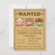 Wanted Vintage affisch Cowboys and girl Party Inbjudningar (Front)