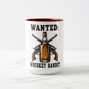 Wanted Whiskey Bandit Två-Tonad Mugg