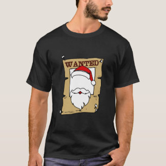 Wanted X-Mas Santa T Shirt