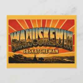 Wanuskewin Heritage Park Saskatchewan ursprungsbef Vykort